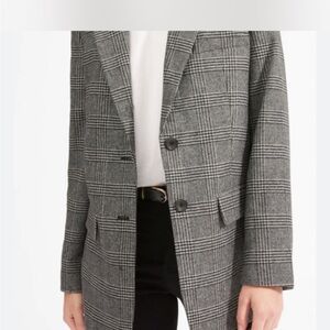 Everlane oversized wool Plaid Blazer